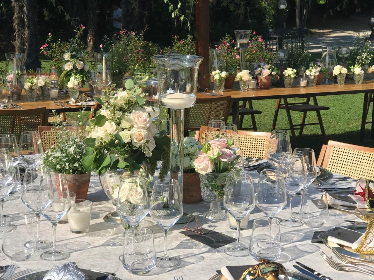 Hotel Villa Condulmer Mogliano Veneto Bagian luar foto A table at a wedding reception